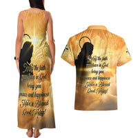 Happy Good Friday Couples Matching Tank Maxi Dress and Hawaiian Shirt God Will Bless You LT05 - Polynesian Pride