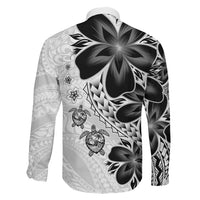 Polynesia Romantic Valentine Family Matching Tank Maxi Dress and Hawaiian Shirt Sea Turtle Couple With White Plumeria LT05 - Polynesian Pride