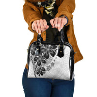 Polynesia Romantic Valentine Shoulder Handbag Sea Turtle Couple With White Plumeria