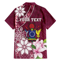 Personalised Cook Island Mangaia Gospel Day Family Matching Short Sleeve Bodycon Dress and Hawaiian Shirt Floral Tribal Pattern LT05 - Polynesian Pride