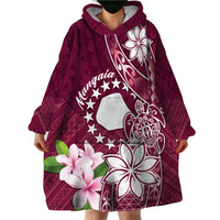 Personalised Cook Island Mangaia Gospel Day Wearable Blanket Hoodie Floral Tribal Pattern LT05 - Polynesian Pride