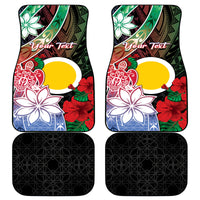 Vanuatu Shefa Day Car Mats Floral Pattern
