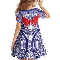 Personalised Taiwan Family Matching Puletasi and Hawaiian Shirt Austronesian Tribal Tattoo Red LT05 - Polynesian Pride