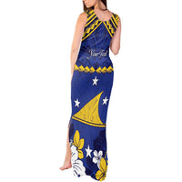 Personalised Tokelau Happy Tokehega Day Tank Maxi Dress Polynesian Tribal Tattoo LT05 - Polynesian Pride