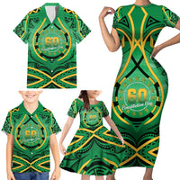Cook Islands Constitution Day Family Matching Short Sleeve Bodycon Dress and Hawaiian Shirt 60th Anniversary LT05 - Polynesian Pride