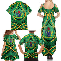 Cook Islands Constitution Day Family Matching Summer Maxi Dress and Hawaiian Shirt 60th Anniversary LT05 - Polynesian Pride