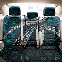 New Zealand Aotearoa Back Car Seat Cover Maori Hei Rehua Paua Shell Glitter Green LT05 - Polynesian Pride