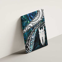 New Zealand Aotearoa Canvas Wall Art Maori Hei Rehua Paua Shell Glitter Green LT05 - Polynesian Pride