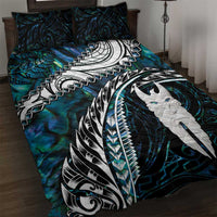 New Zealand Aotearoa Quilt Bed Set Maori Hei Rehua Paua Shell Glitter Green LT05 Green - Polynesian Pride