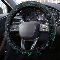 New Zealand Aotearoa Steering Wheel Cover Maori Hei Rehua Paua Shell Glitter Green LT05 - Polynesian Pride