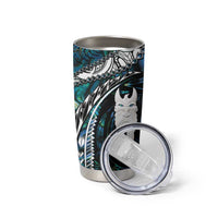 New Zealand Aotearoa Tumbler Cup Maori Hei Rehua Paua Shell Glitter Green LT05 - Polynesian Pride