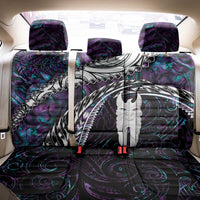 New Zealand Aotearoa Back Car Seat Cover Maori Hei Rehua Paua Shell Glitter Purple LT05 - Polynesian Pride