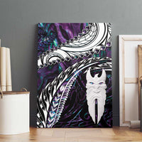New Zealand Aotearoa Canvas Wall Art Maori Hei Rehua Paua Shell Glitter Purple LT05 - Polynesian Pride