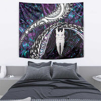New Zealand Aotearoa Tapestry Maori Hei Rehua Paua Shell Glitter Purple LT05 - Polynesian Pride