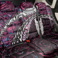 New Zealand Aotearoa Back Car Seat Cover Maori Hei Rehua Paua Shell Glitter Pink LT05 - Polynesian Pride