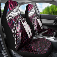 New Zealand Aotearoa Car Seat Cover Maori Hei Rehua Paua Shell Glitter Pink LT05 - Polynesian Pride