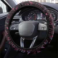 New Zealand Aotearoa Steering Wheel Cover Maori Hei Rehua Paua Shell Glitter Pink LT05 - Polynesian Pride
