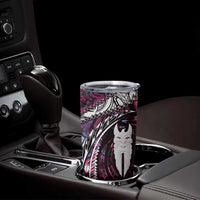 New Zealand Aotearoa Tumbler Cup Maori Hei Rehua Paua Shell Glitter Pink LT05 - Polynesian Pride