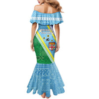 Love Malampa Fiji Day Mermaid Dress Together We Grow LT05 - Polynesian Pride