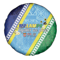 Love Malampa Fiji Day Spare Tire Cover Together We Grow LT05 - Polynesian Pride
