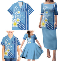 Personalised Federated States of Micronesia Family Matching Puletasi and Hawaiian Shirt Happy 38th Independence Anniversary LT05 - Polynesian Pride