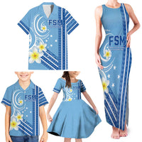 Personalised Federated States of Micronesia Family Matching Tank Maxi Dress and Hawaiian Shirt Happy 38th Independence Anniversary LT05 - Polynesian Pride