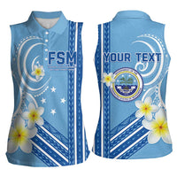 Personalised Federated States of Micronesia Women Sleeveless Polo Shirt Happy 38th Independence Anniversary LT05 - Polynesian Pride