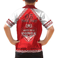 Custom Tonga Mate Maa Rugby Family Matching Off Shoulder Maxi Dress and Hawaiian Shirt Go Champions LT05 - Polynesian Pride