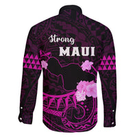 Hawaii Strong Maui Family Matching Long Sleeve Bodycon Dress and Hawaiian Shirt Lahaina Is Not For Sale LT05 - Polynesian Pride