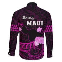 Hawaii Strong Maui Family Matching Off Shoulder Maxi Dress and Hawaiian Shirt Lahaina Is Not For Sale LT05 - Polynesian Pride