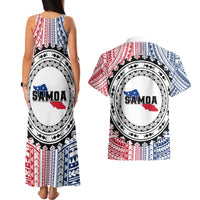 Samoa Black Saturday Couples Matching Tank Maxi Dress and Hawaiian Shirt Polynesian Tribal Simple Style LT05 - Polynesian Pride