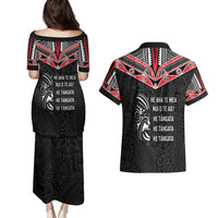 Aotearoa Toitu Te Tiriti Couples Matching Puletasi and Hawaiian Shirt New Zealand Honour The Treaty LT05 - Polynesian Pride