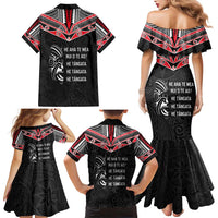 Aotearoa Toitu Te Tiriti Family Matching Mermaid Dress and Hawaiian Shirt New Zealand Honour The Treaty