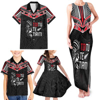 Aotearoa Toitu Te Tiriti Family Matching Tank Maxi Dress and Hawaiian Shirt New Zealand Honour The Treaty LT05 - Polynesian Pride