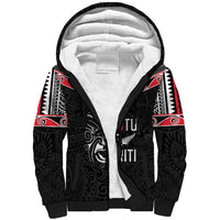 Aotearoa Toitu Te Tiriti Sherpa Hoodie New Zealand Honour The Treaty LT05 Unisex Black - Polynesian Pride