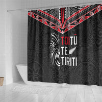 Aotearoa Toitu Te Tiriti Shower Curtain New Zealand Honour The Treaty LT05 - Polynesian Pride