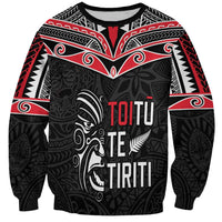 Aotearoa Toitu Te Tiriti Sweatshirt New Zealand Honour The Treaty LT05 Unisex Black - Polynesian Pride