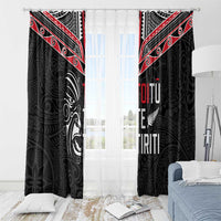 Aotearoa Toitu Te Tiriti Window Curtain New Zealand Honour The Treaty LT05 - Polynesian Pride