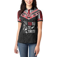 Aotearoa Toitu Te Tiriti Women Polo Shirt New Zealand Honour The Treaty LT05 - Polynesian Pride