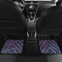 New Zealand Maori Car Mats Poutama Pikorua Purple Paua Shell