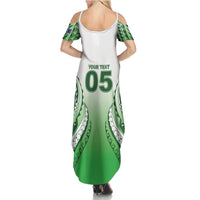 Custom Cook Islands Avaiki Rugby Family Matching Summer Maxi Dress and Hawaiian Shirt Go Champions LT05 - Polynesian Pride