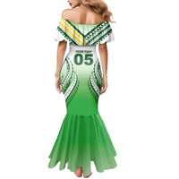 Custom Cook Islands Avaiki Rugby Mermaid Dress Go Champions - Polynesian Pride