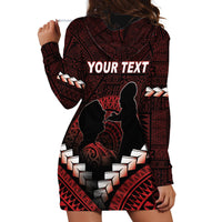 Personalised Tonga Happy Father's Day Hoodie Dress Ofa Lahi Atu Dad Polynesian Tribal LT05 - Polynesian Pride