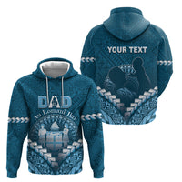 Personalised Fiji Happy Father's Day Hoodie Au Lomani Iko Dad Polynesian Tribal LT05 - Polynesian Pride