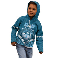 Personalised Fiji Happy Father's Day Kid Hoodie Au Lomani Iko Dad Polynesian Tribal LT05 - Polynesian Pride