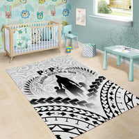 New Zealand Happy Father's Day Area Rug Aroha Ahau Ki A Koe Papa Polynesian Tribal LT05 - Polynesian Pride
