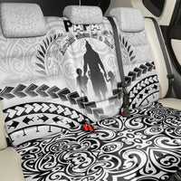 New Zealand Happy Father's Day Back Car Seat Cover Aroha Ahau Ki A Koe Papa Polynesian Tribal LT05 - Polynesian Pride