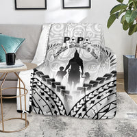 New Zealand Happy Father's Day Blanket Aroha Ahau Ki A Koe Papa Polynesian Tribal LT05 - Polynesian Pride