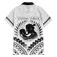 Personalised New Zealand Happy Father's Day Hawaiian Shirt Aroha Ahau Ki A Koe Papa Polynesian Tribal LT05 - Polynesian Pride