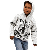 Personalised New Zealand Happy Father's Day Kid Hoodie Aroha Ahau Ki A Koe Papa Polynesian Tribal LT05 - Polynesian Pride